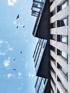 As always I'm walking in the city and looking up, to find an unexpected view of the standard streets of Yerevan.